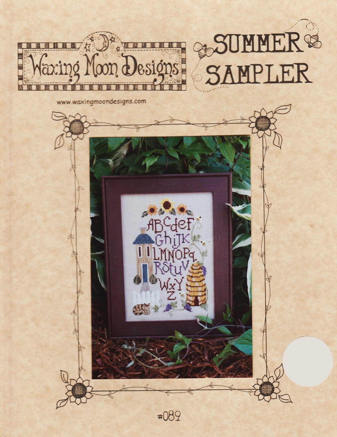 Waxing Moon Summer Sampler WM089 cross stitch pattern