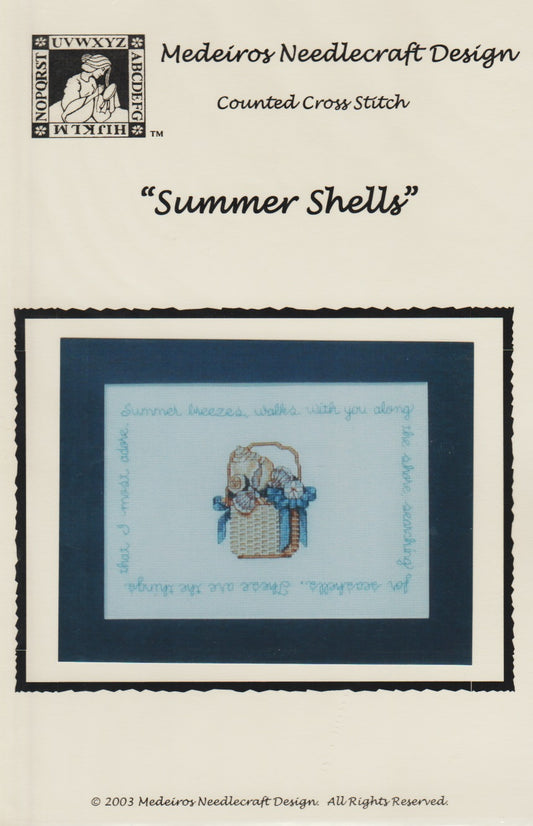 Medeiros Summer Shells cross stitch pattern