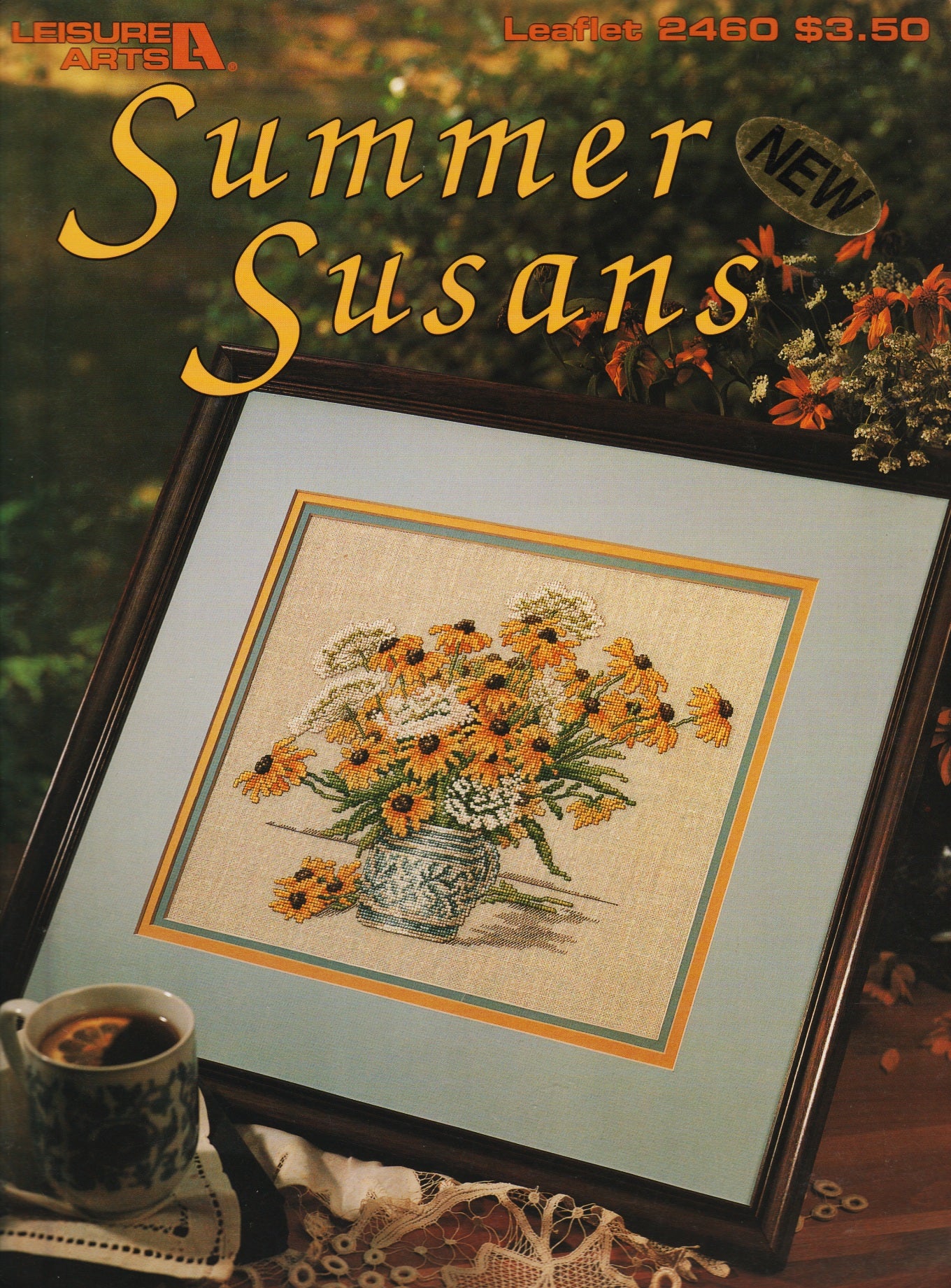 Leisure Arts Summer Susans 2460 flowers cross stitch pattern
