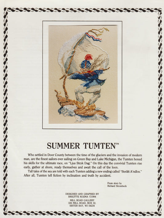 Mill Road Gallery Summer Tumten cross stitch pattern