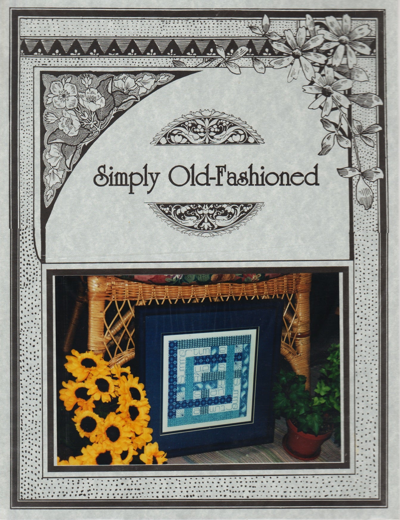 Simply Old-Fashioned Summertime Blues cross stitch pattern