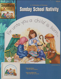 StitchWorld X-Stitch Sunday School Nativity 03-171L religious cross stitch pattern