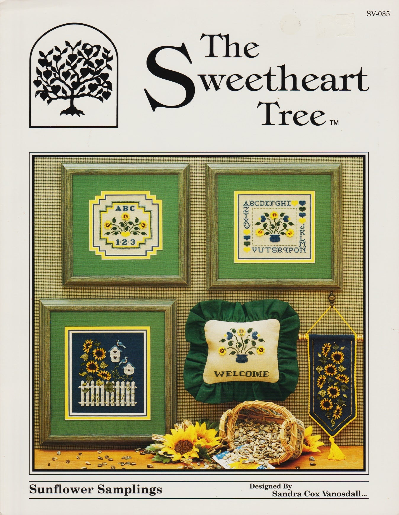 Sweetheart Tree Sunflower Samplings SV-035 cross stitch pattern