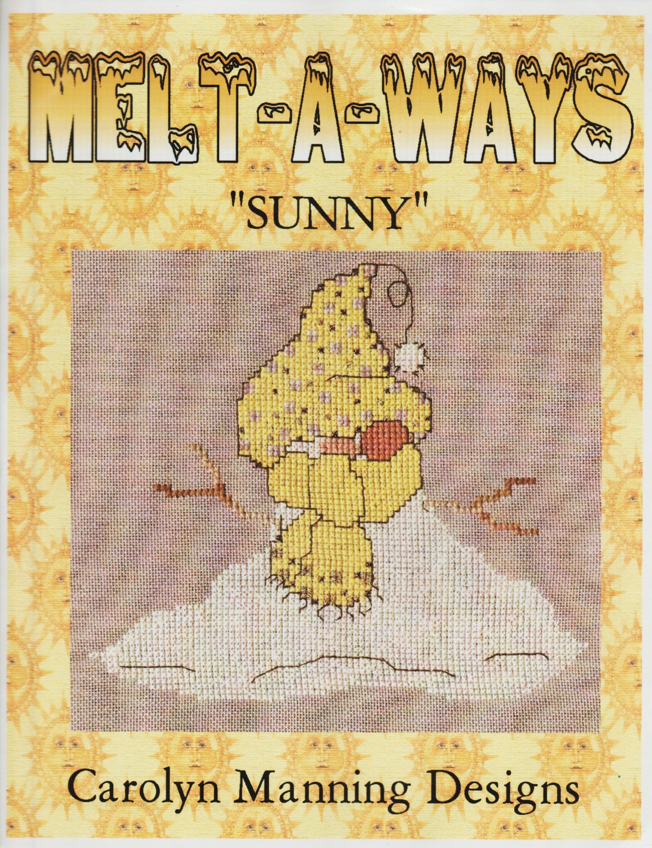 Carolyn Manning Sunny snowman melts cross stitch pattern