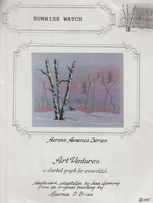 Art Ventures Sunrise Watch cross stitch pattern