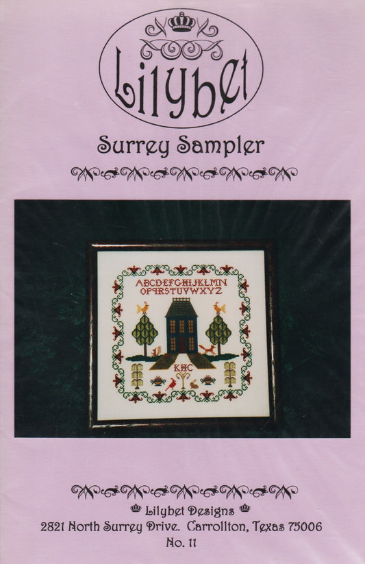 Lilybet Surrey Sampler cross stitch pattern