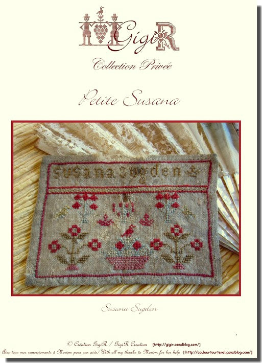 Gigi R Susana Sampler cross stitch pattern