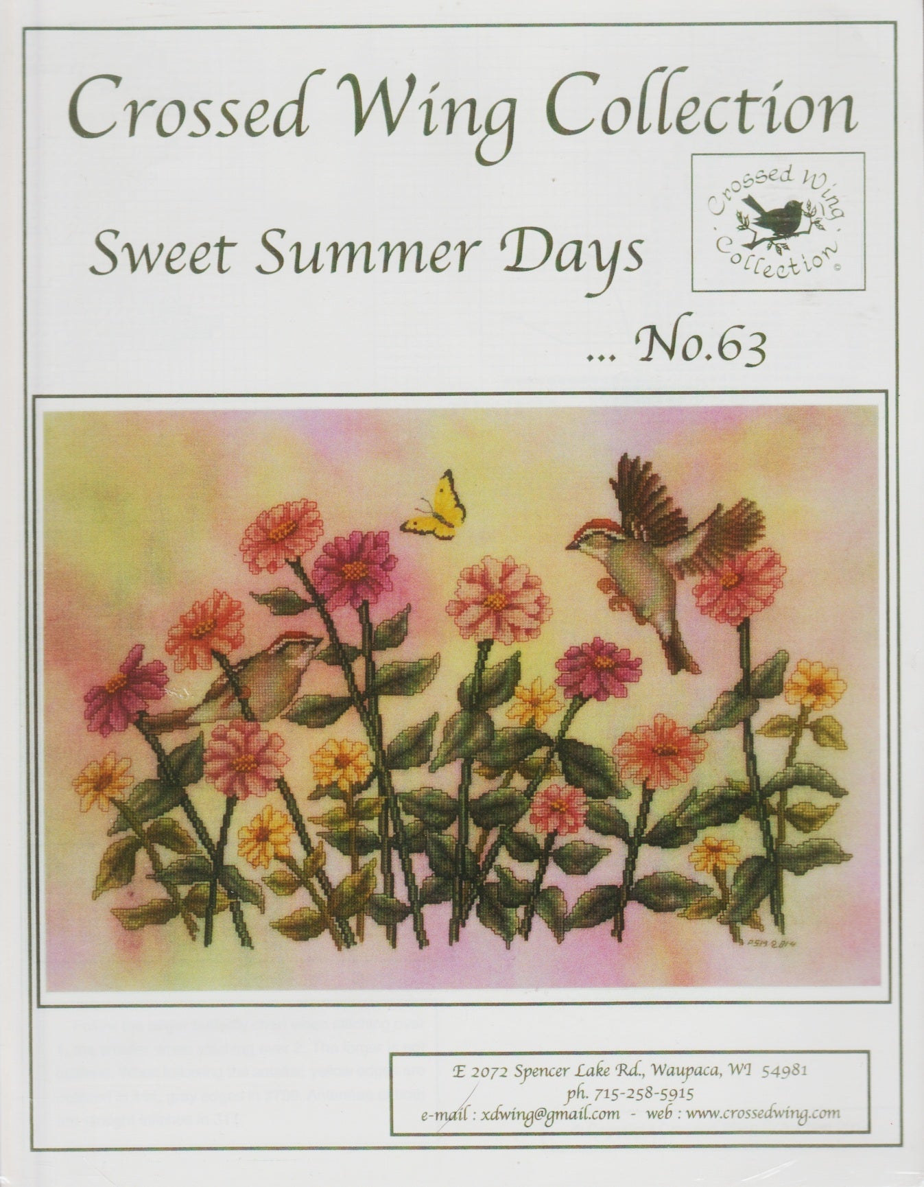 Crossed Wing Collection Sweet Summer Days 63 cross stitch pattern