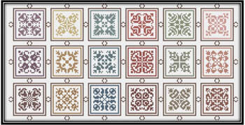 Works by ABC Symmetrical Squares from 1603 cross stitch pattern