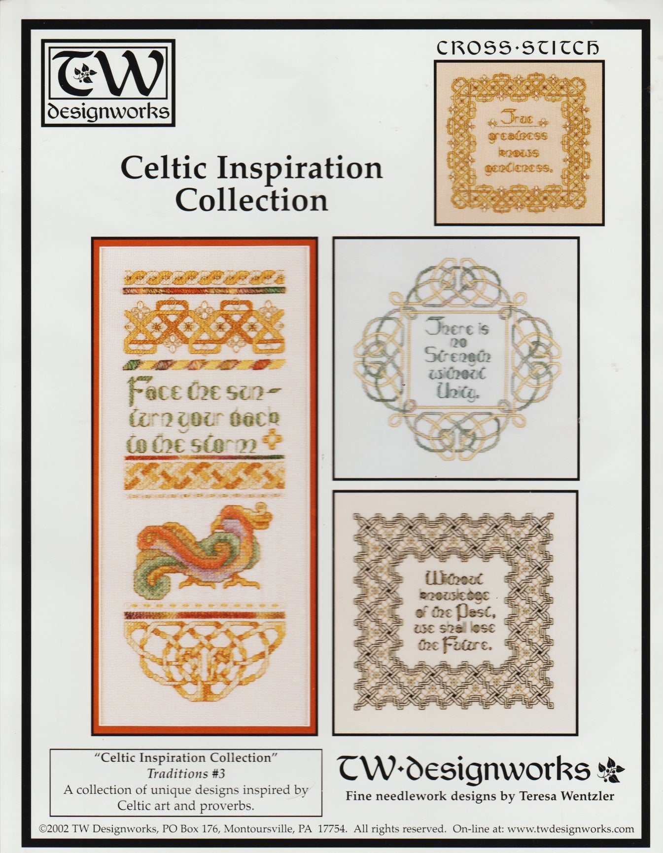 TW Designworks Teresa Wentzler Traditions #3 - Celtic Inspiration Collection cross stitch pattern