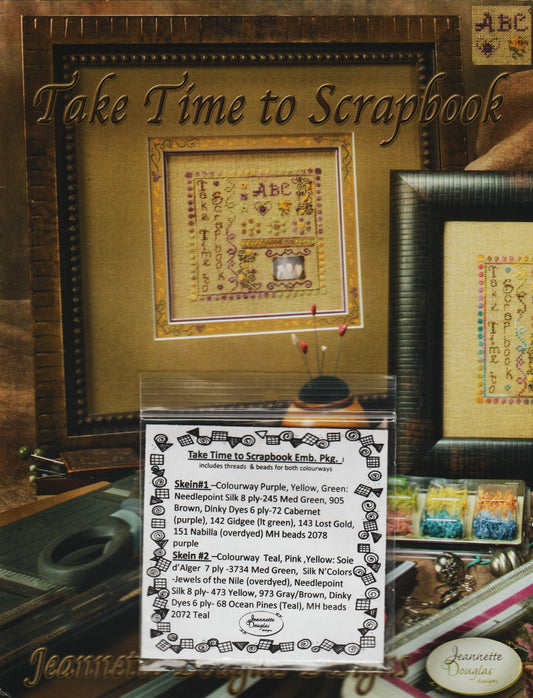 Jeannette Douglas Take Time To Scrapbook cross stitch pattern