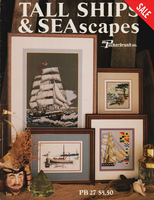 Puckerbrush Tall Ships & Seascapes PB27 cross stitch pattern