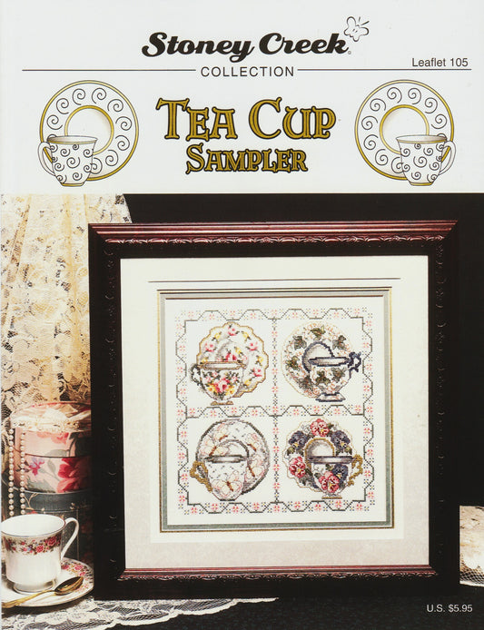 Stoney Creek Tea Cup Sampler LFT105 cross stitch pattern