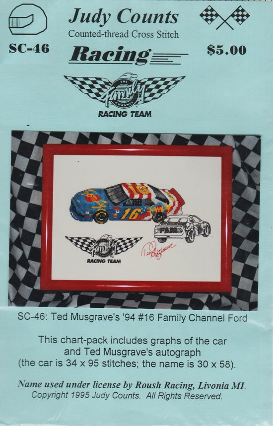 Ted Musgrave's '94 #16 Family Channel Ford pattern – Sandra's Stitch Stash