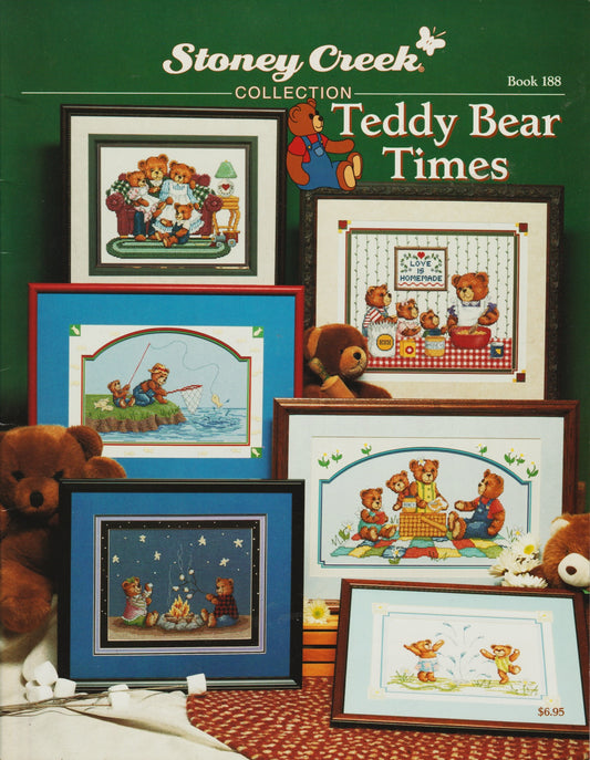 Stoney Creek Teddy Bear Times BK188 cross stitch pattern