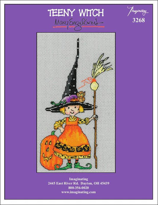 Imaginating Teeny Witch 3268 halloween cross stitch pattern