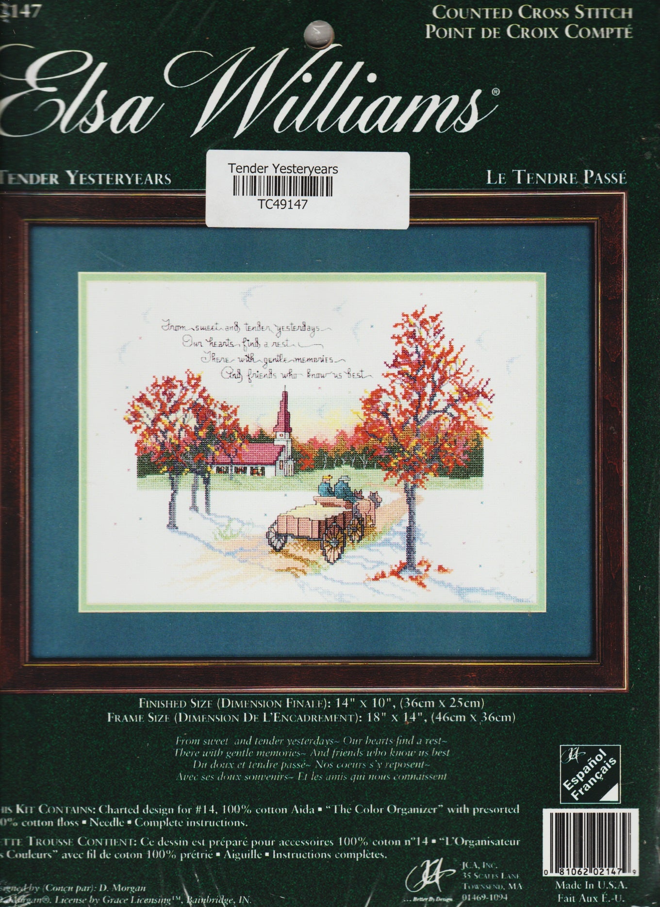 JCA Inc Elsa Williams Tender Yesterdays 02147 cross stitch kit