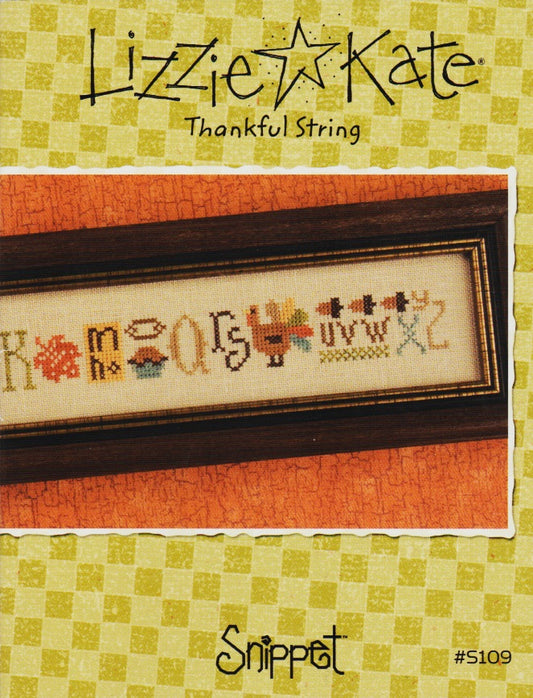 Lizzie Kate Thankful String S109 cross stitch pattern