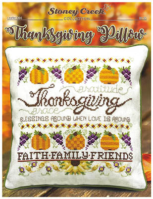 Stoney Creek Thanksgiving Pillow LFT684 cross stitch pattern