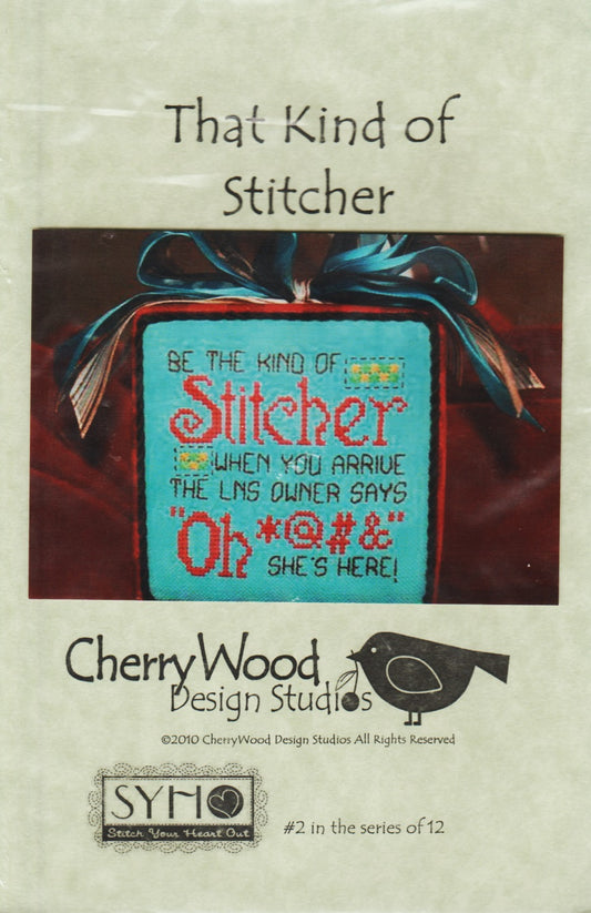 CherryWood Studios That Kind Of Stitcher cross stitch pattern