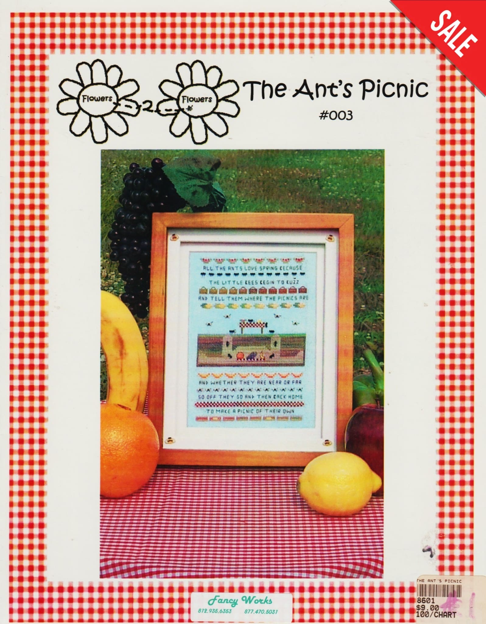 Fower 2 Flower The Ant's Picnic cross stitch pattern