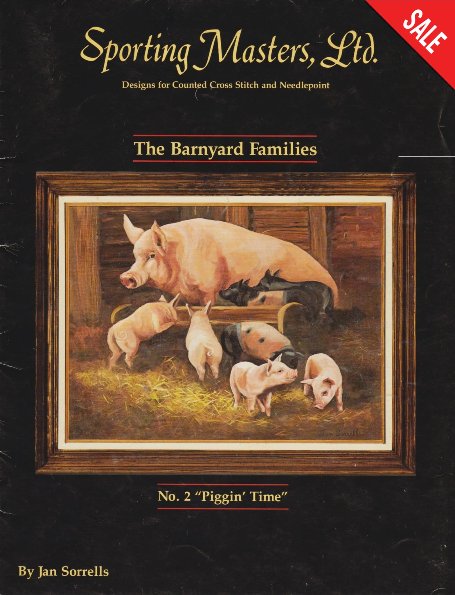 Sporting Masters The Barnyard Families - Piggin' Time cross stitch pattern