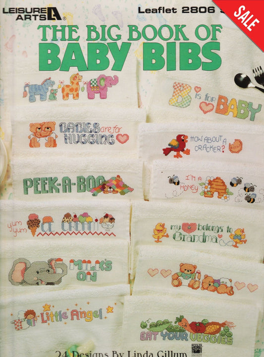 Leisure Arts The Big Book of Baby Bibs 2806 cross stitch pattern