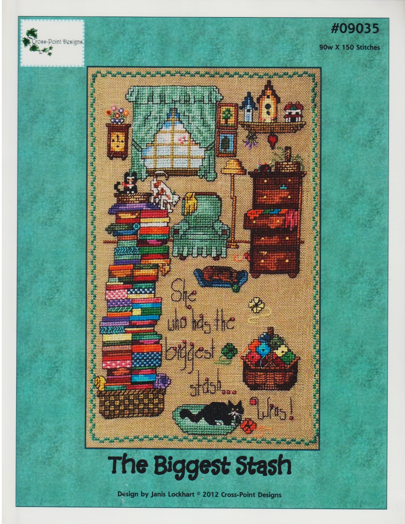 Cross-Point Designs The Biggest Stash 09035 cross stitch pattern