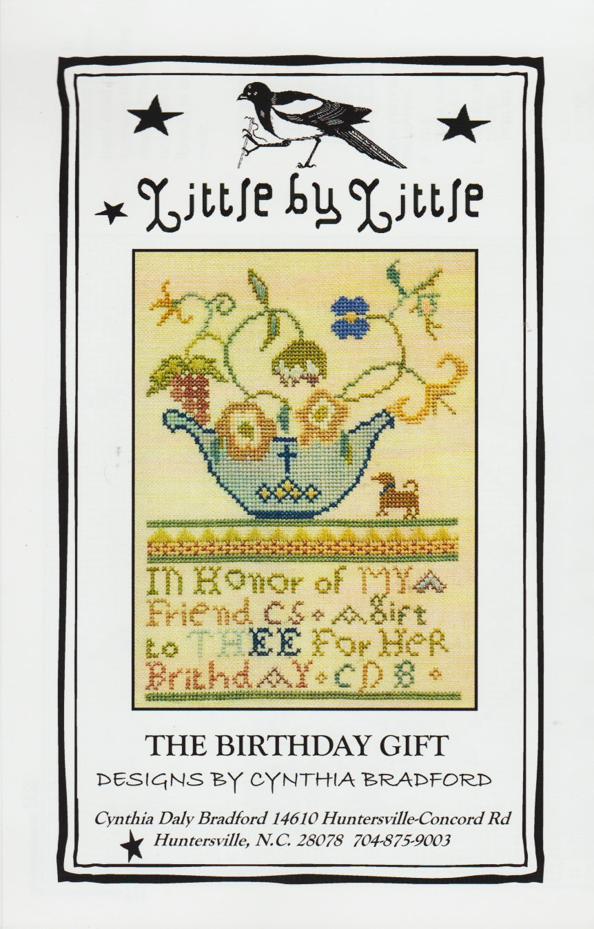 Little By Little The Birthday Gift cross stitch pattern