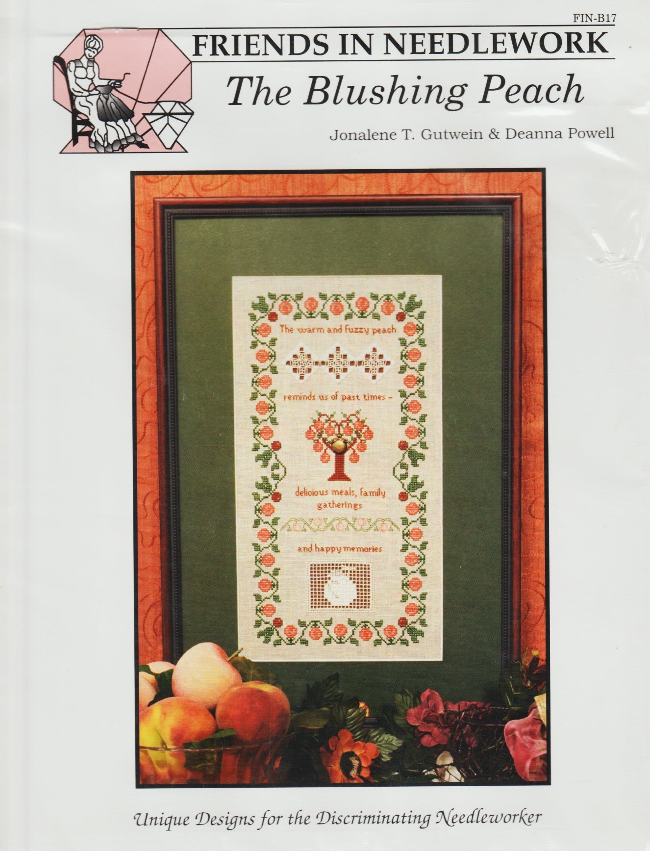 Friends In Needlework The Blushing Peach FIN-B17 cross stitch pattern