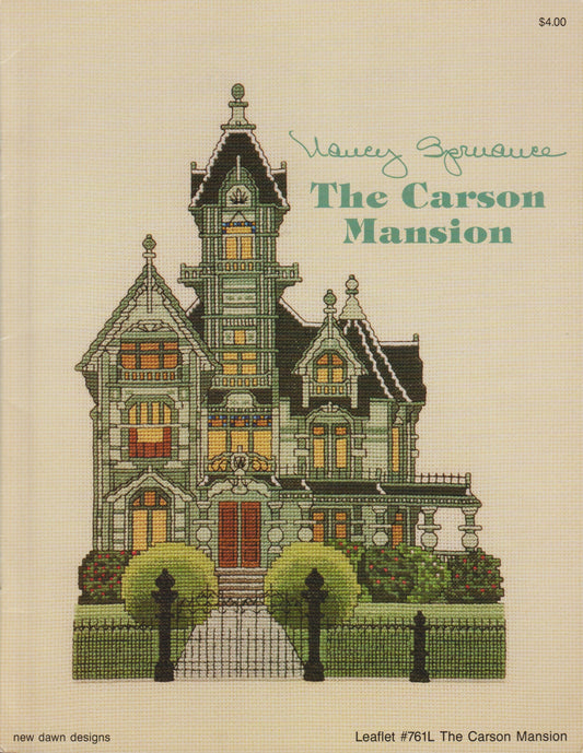 New Dawn Designs The Carson Mansion 761L cross stitch pattern