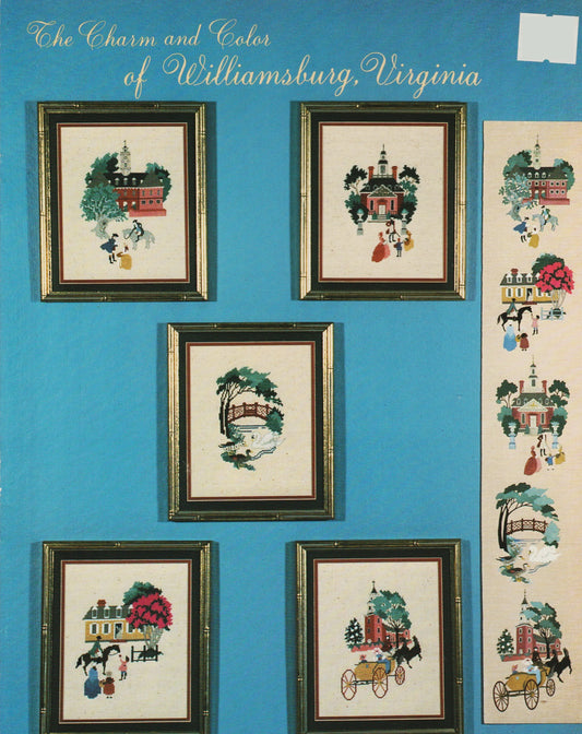 Nicholson Needleart The Charm and Color of Williamsburg, Virginia cross stitch pattern