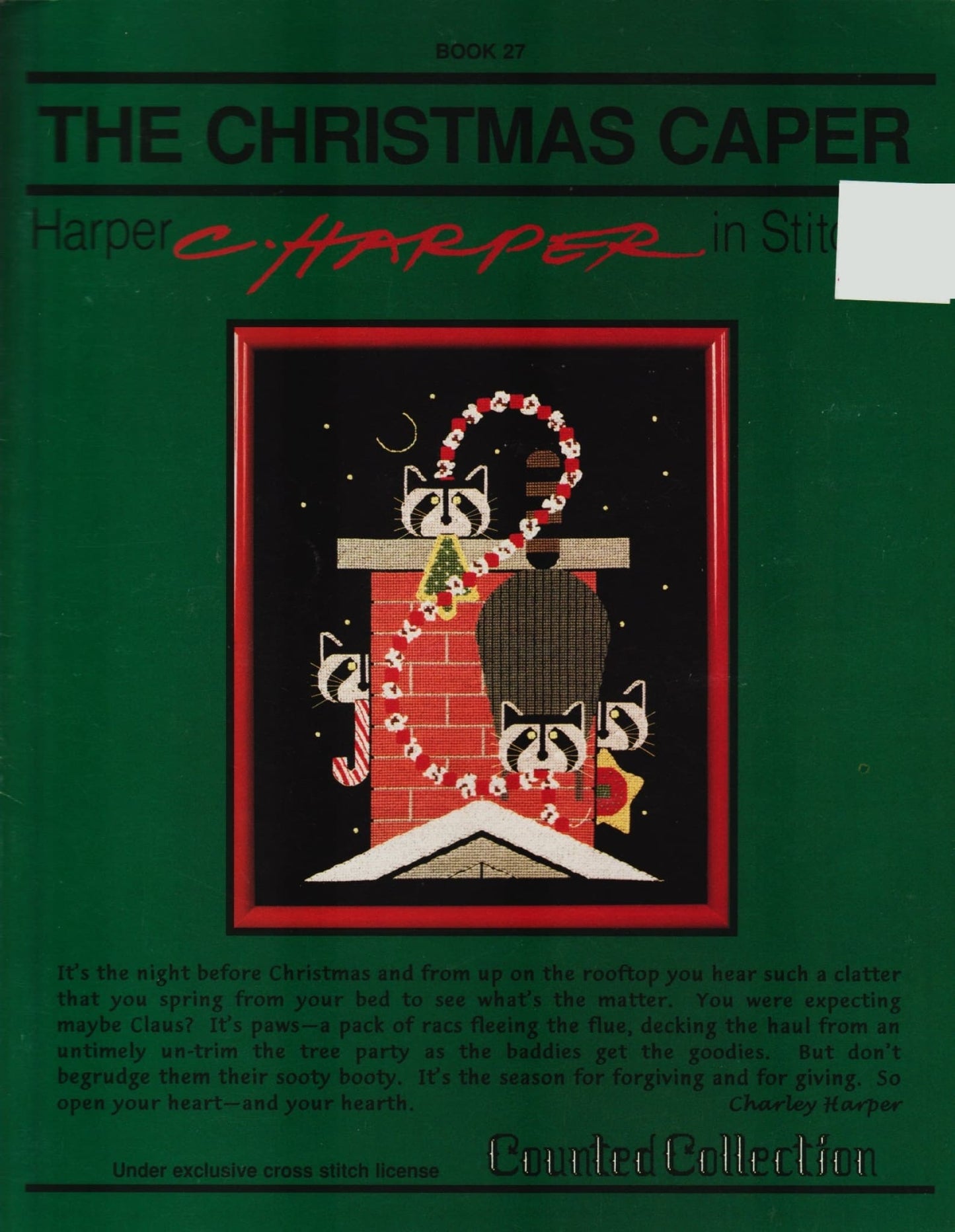 Puckerbrush Pat Rogers C. Harper The Christmas Caper 27 cross stitch pattern