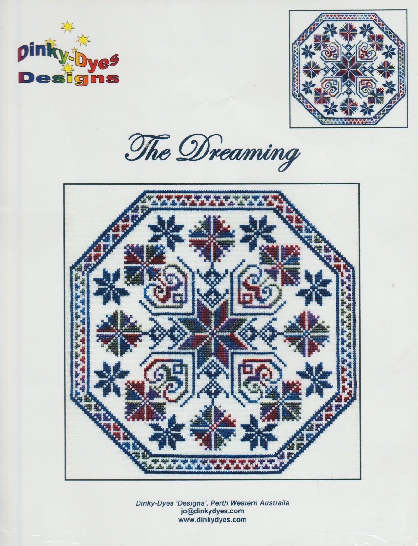 Dinky Dyes The Dreaming cross stitch pattern