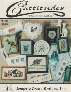 Jeanette Crews The First Litter Cattitudes 170 cross stitch pattern