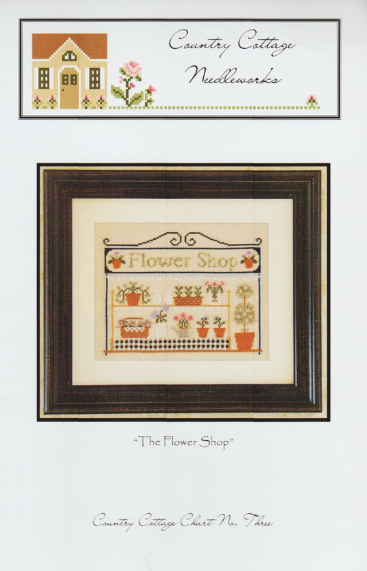 Country Cottage Needleworks The Flower Shop CCN3 cross stitch pattern