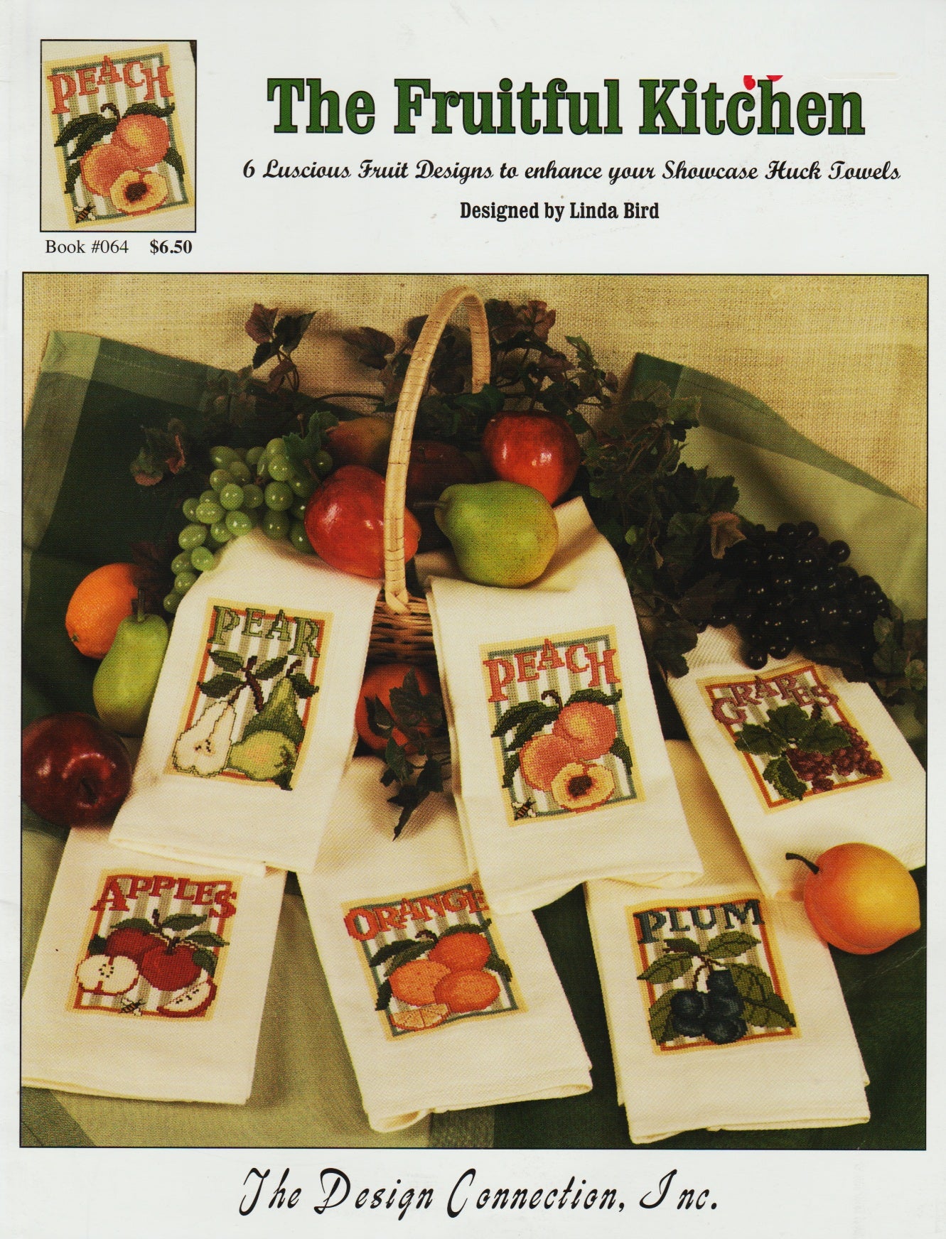 Design Connection The Fruitful Kitchen 064 towel cross stitch pattern