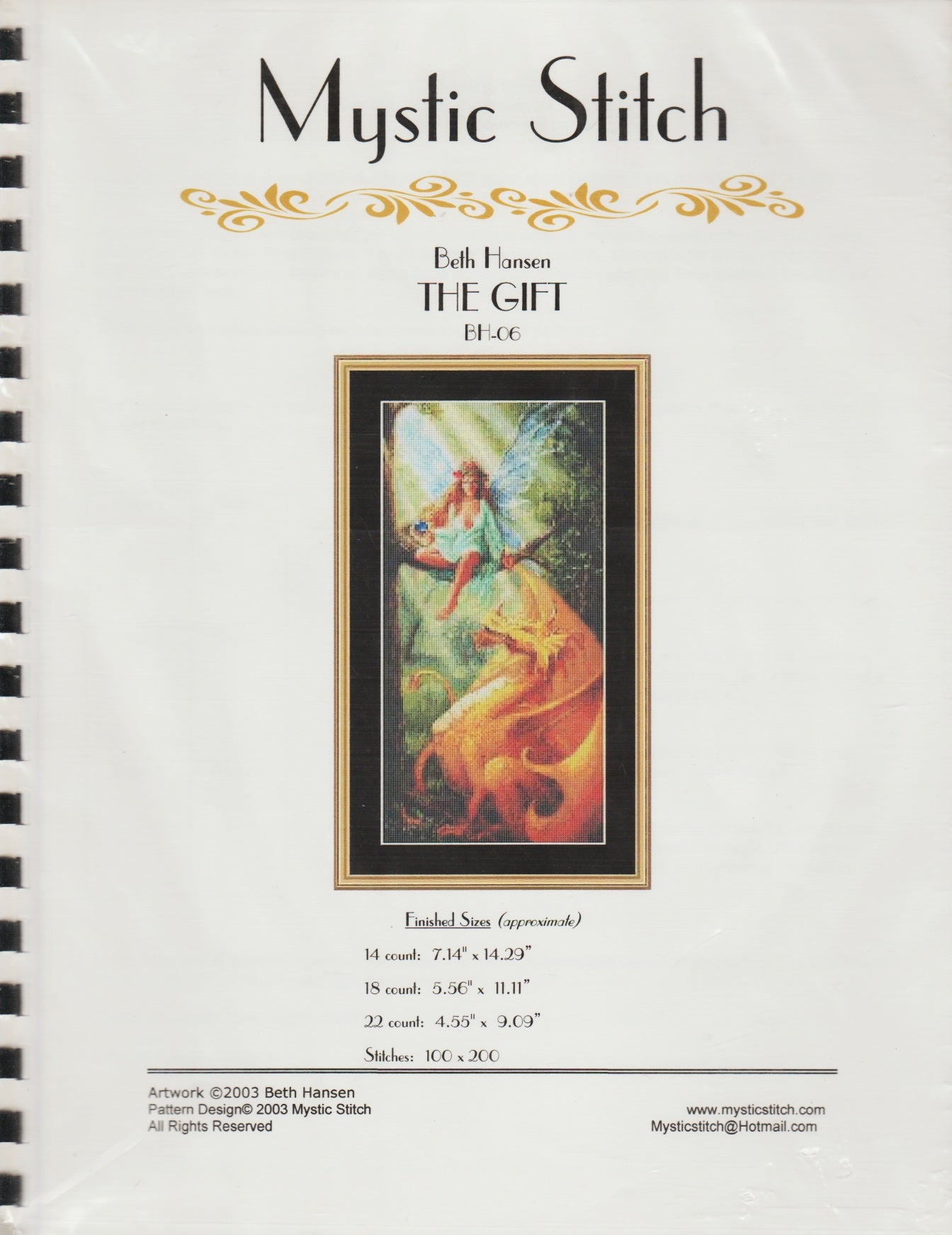 Mystic Stitch The Gift BH-06 cross stitch pattern