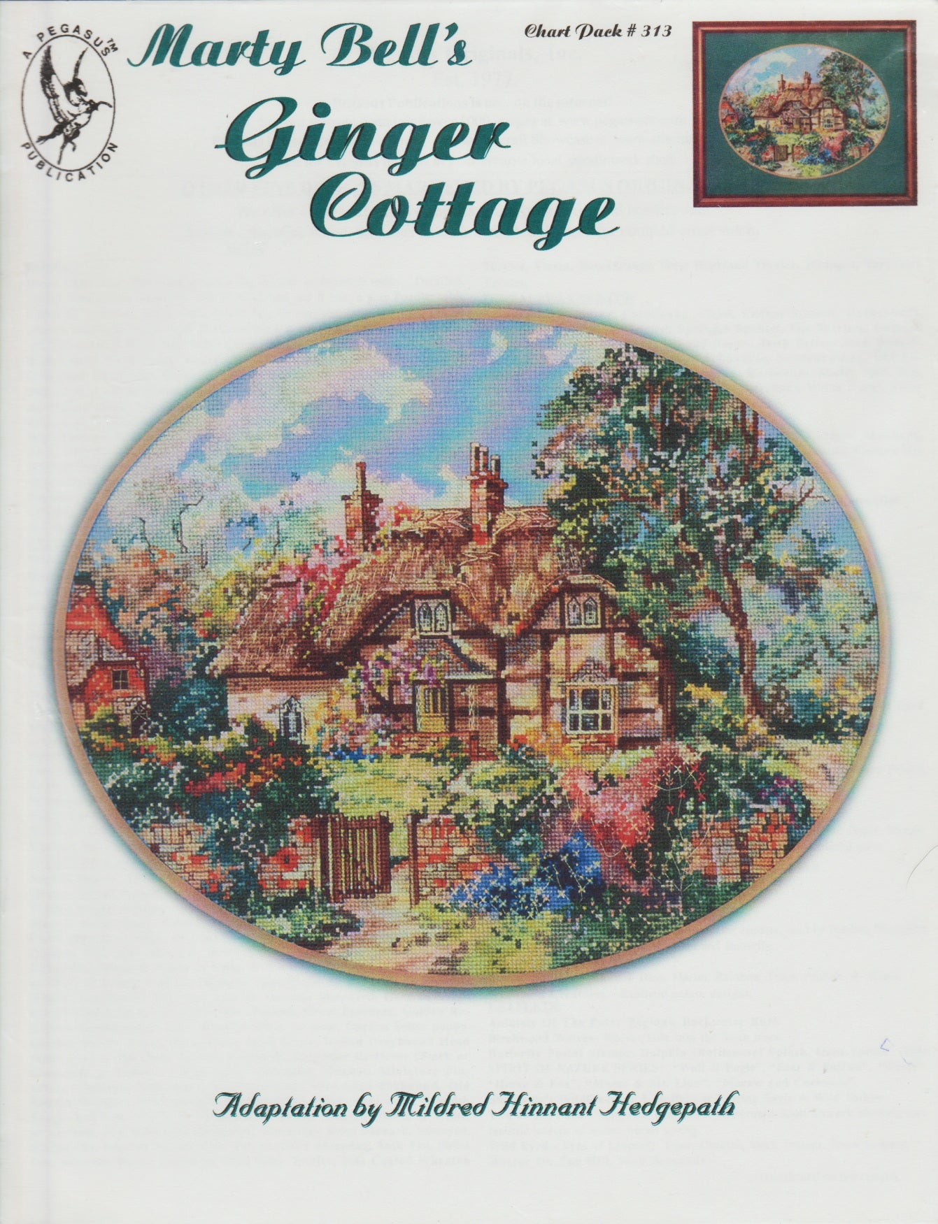 Pegasus The Ginger Cottage 313 cross stitch pattern