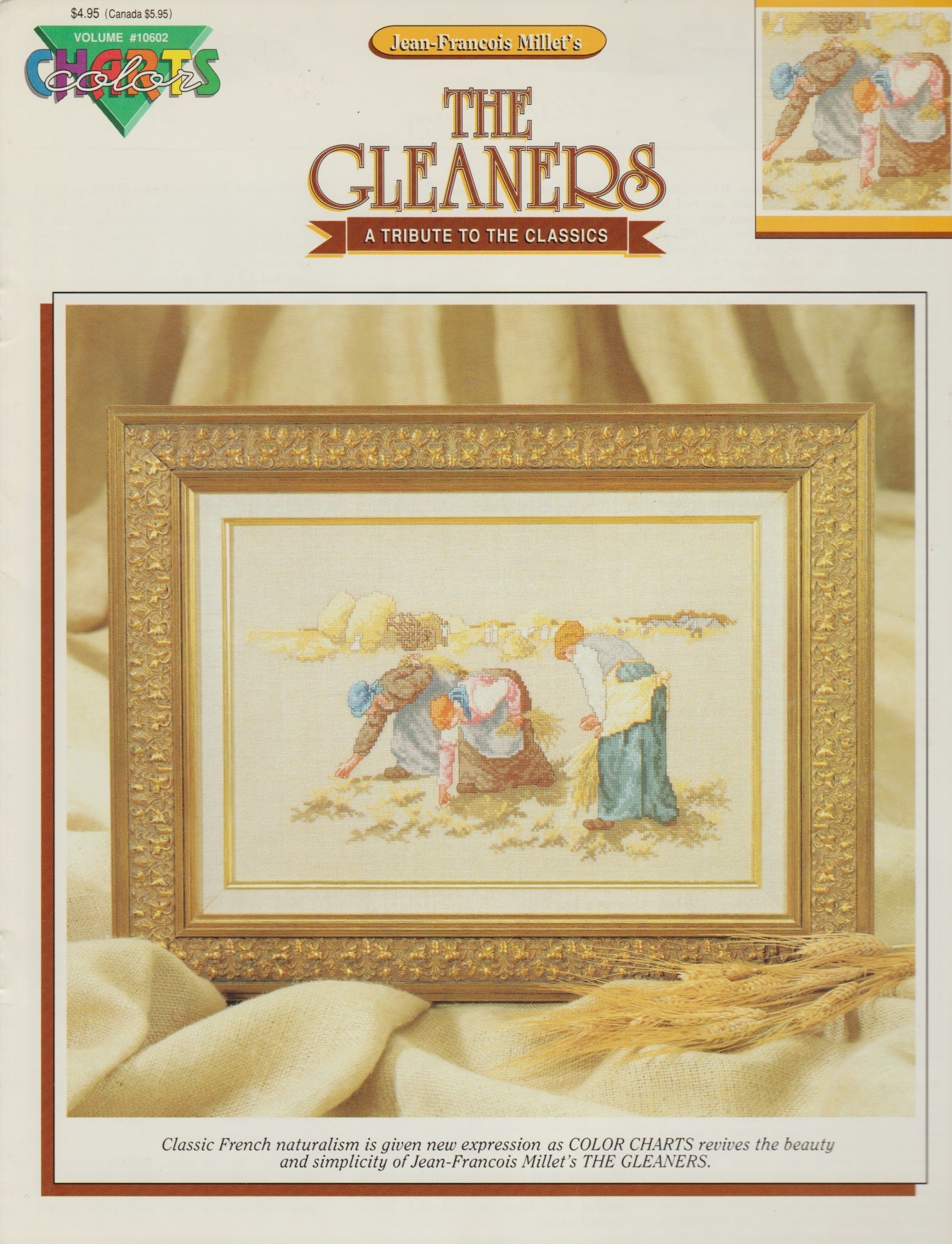 Color Charts The Gleaners 10602 cross stitch pattern