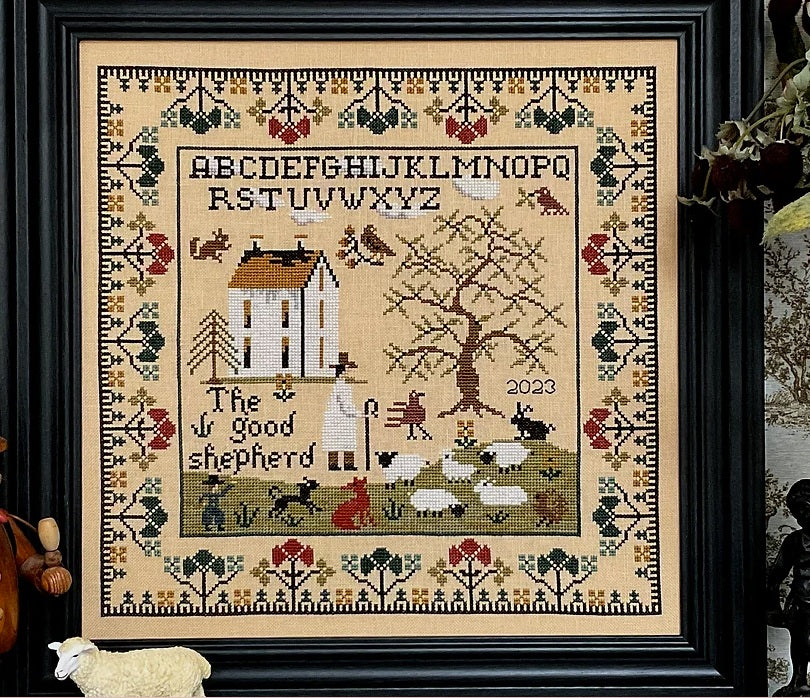 The Sampler Company The Good Shepherd cross stitch pattern