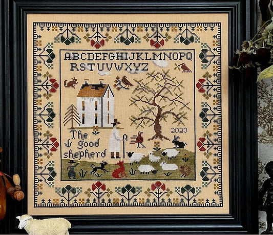 The Sampler Company The Good Shepherd cross stitch pattern