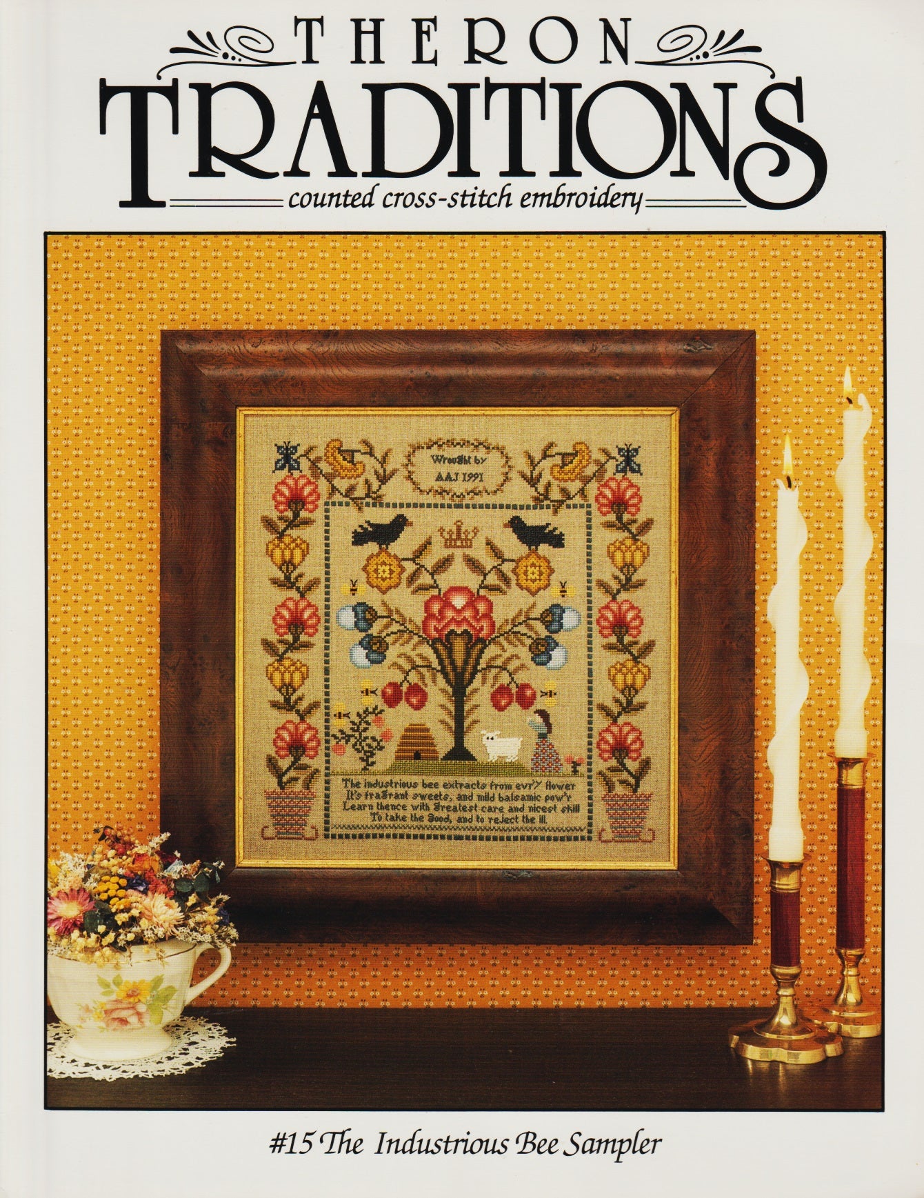 Theron Traditions The Industrious Bee Sampler 15 cross stitch pattern