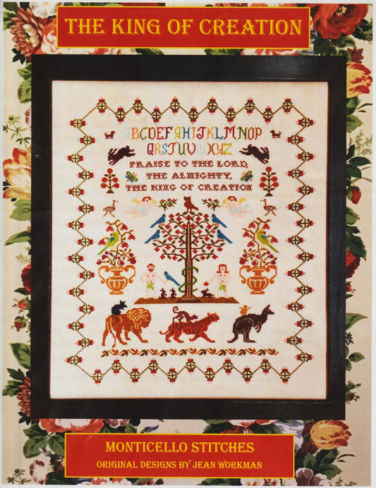 Monticello Stitches The King of Creation cross stitch pattern