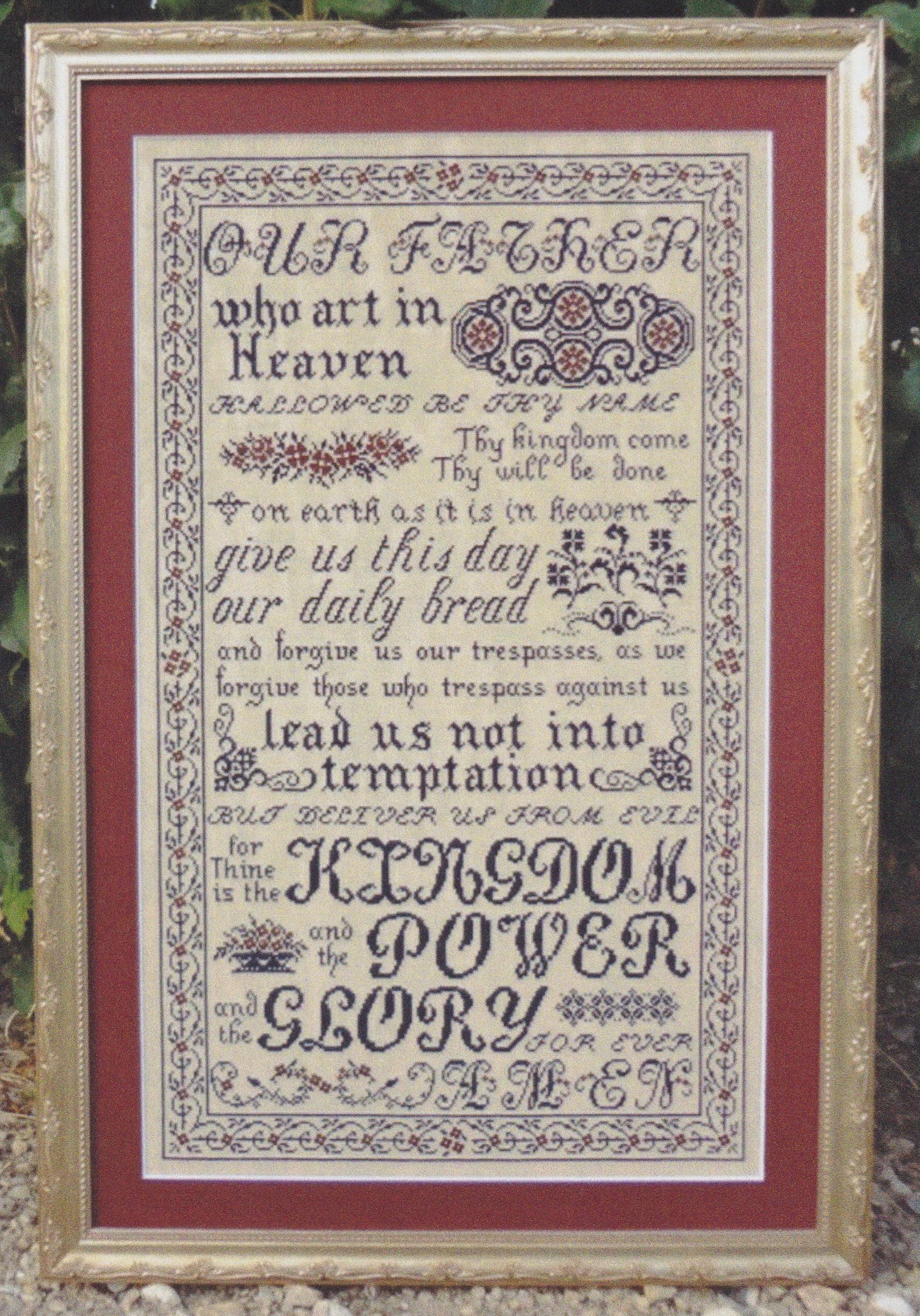 My Big Toe The Lord's Prayer MBT-21 religious cross stitch pattern