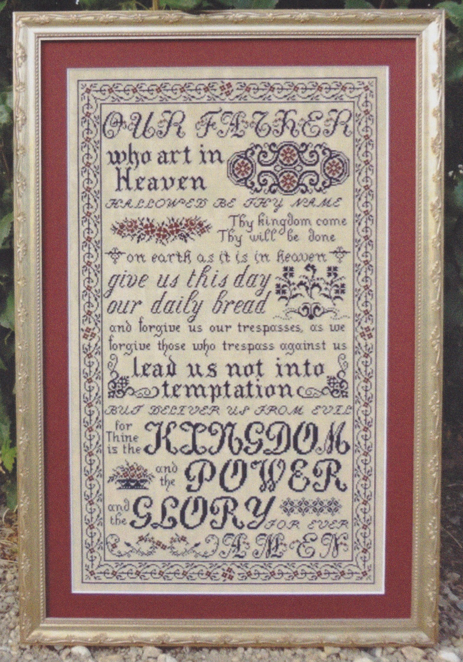 My Big Toe The Lord's Prayer MBT-21 religious cross stitch pattern