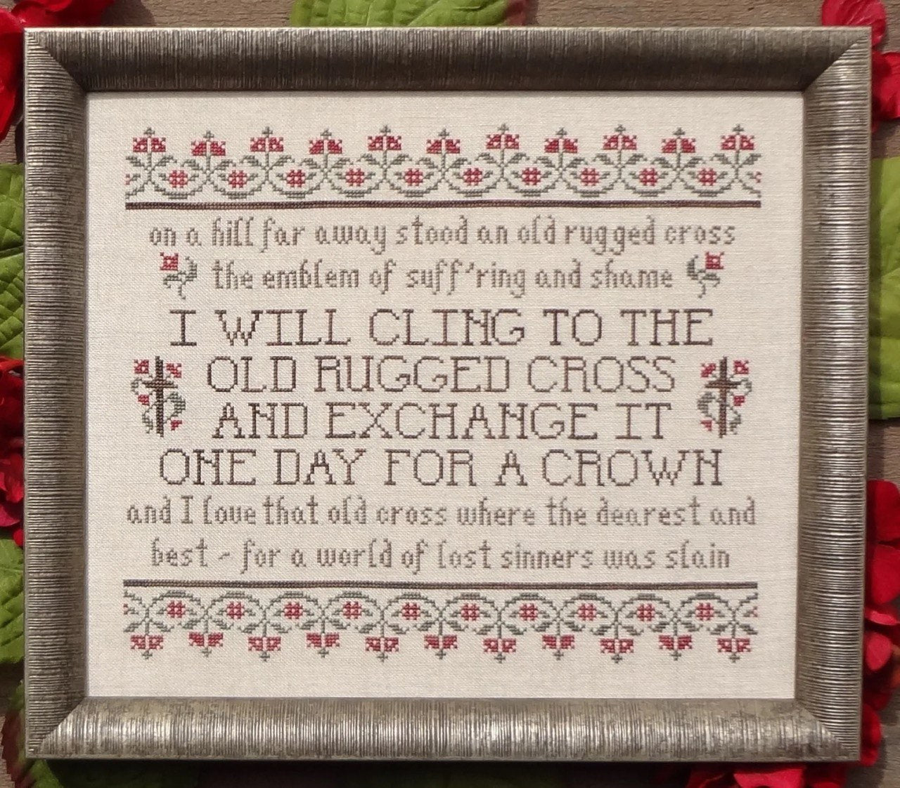 My Big Toe The Old Rugged Cross MBT-167 religious cross stitch pattern