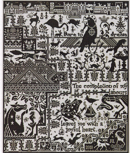 Long Dog Samplers The Pilgrim cross stitch pattern