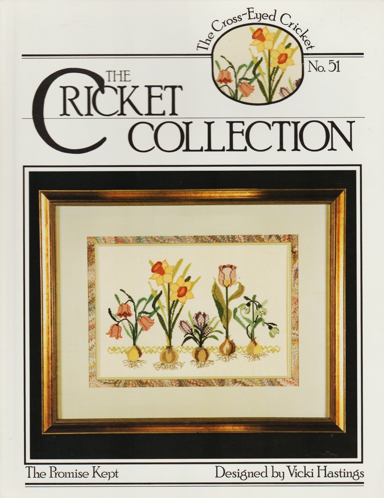 Cricket Collection The Promise Kept, CC51 flowers cross stitch pattern