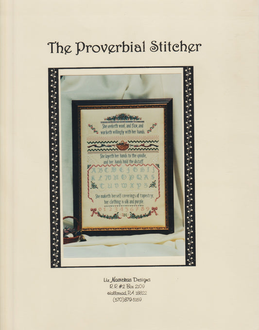 Liz Navickas Designs The Proverbial Stitcher cross stitch pattern